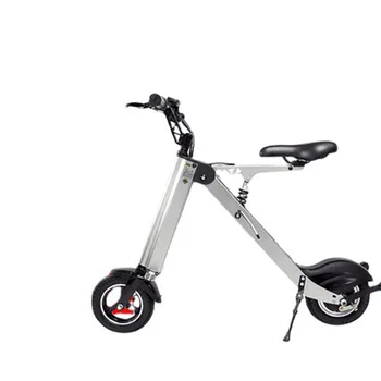 Электрический мотоцикл 36v7.5a250w, 10-дюймовый мобильный скутер, складная легкая рама из алюминиевого сплава, литиевая батарея, транспортное средство