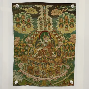 Размер Будды-травника с вышивкой Тханка: 60x90 см