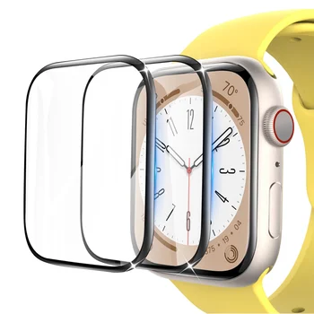 3D Защитная пленка для экрана Apple Watch Series 7/8 41 мм 45 мм 42/38 мм 40 мм 44 мм (без закаленного стекла) iwatch 6 5 4 Se Аксессуары