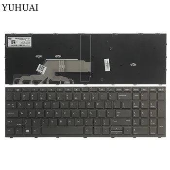 Новая клавиатура для ноутбука HP Probook 450 G5 455 G5 470 G5, английская клавиатура в черной/серебристой рамке