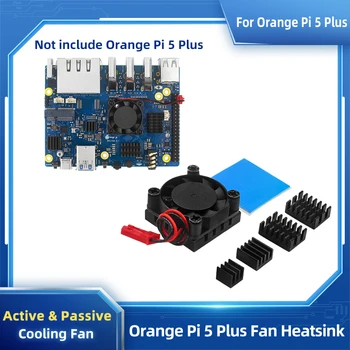 Оранжевый Специальный охлаждающий вентилятор Pi5 Plus, активный радиатор с термонакладками для платы OPI 5 Plus