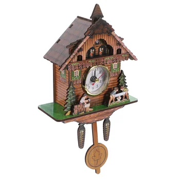Настенные часы Традиционные настенные часы с деревянным маятником, настенные часы, подвесной декор на стену