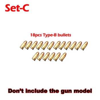 1 комплект миниатюрной модели 1: 3 Glock G17 Аксессуары из сплава пули, мини игрушечный пистолет, запчасти для инструментов (без пистолета)