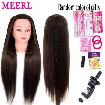 MRREL Головка Манекена для причесок 65 см, Профессиональная головка для укладки волос, прекрасная головка куклы-манекена для укладки волос, Плетения косичек
