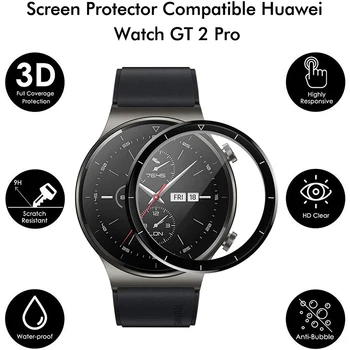 3D Изогнутый Мягкий Край Защитной Пленки Защитный Чехол Для Huawei GT 2 Pro Watch GT2 Smartwatch Полноэкранный Защитный Чехол