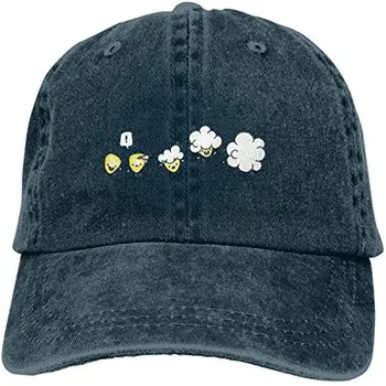 Мультяшная джинсовая кепка для попкорна, Бейсбольная кепка для папы, Классические Регулируемые повседневные спортивные кепки для мужчин и женщин, шляпы Four Seasons Casual