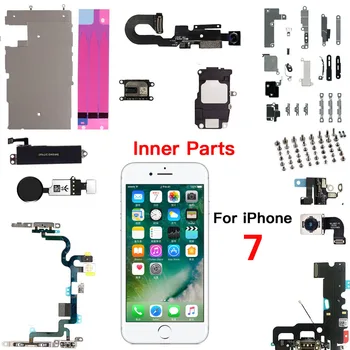 Полный комплект внутренних деталей для iPhone 7G 7 Plus Кнопка Home Задняя фронтальная камера Мощность Громкость Зарядки Гибкий кабель Ушной громкоговоритель