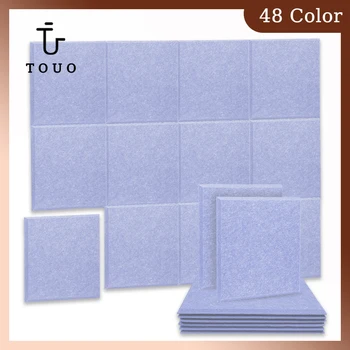 Звукоизоляционный материал TOUO, 12 шт., домашняя звукопоглощающая шумоизоляционная панель с акустическим поглощением