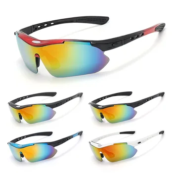 2023 Брендовые Дизайнерские Очки со съемными линзами 5 UV400, костюм для занятий спортом на открытом воздухе, Езда на велосипеде, Солнцезащитные очки для рыбалки