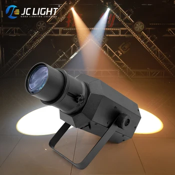JC Light 30W Zoom Mini LED Profile Light Small Follow Spot Lamp для Дискотеки, Ночного Клуба, Сцены, Гостиничного Проектора, Украшения Дома