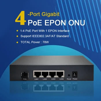 4-Портовый Гигабитный Epon poe onu для IP-оператора GEPON ONU с 4G POE EPON ONU OLT