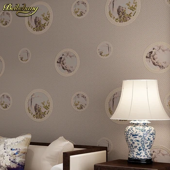 beibehang Простая ностальгия по благоустройству дома обои papel de parede 3D Флокированные рулоны обоев для спальни ТВ фон