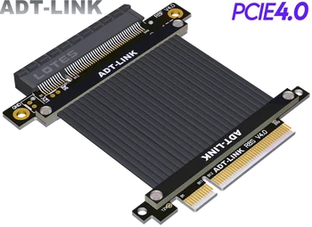 ADT Новый R88SF 4,0 Стандартный PCI-E 4,0 8X Женский Удлинитель PCI-E Gen4 x8 Графическая видеокарта Плоский Удлинитель графического процессора