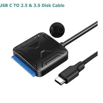 Тип USB C До 2,5 3,5 Sata Адаптер Конвертер Кабель для жесткого диска Конвертер Кабель для Samsung Seagate WD 2,5 3,5 HDD SSD адаптер