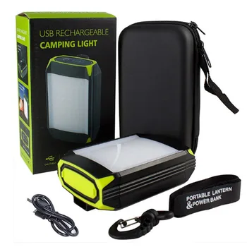 USB-перезаряжаемый фонарь для кемпинга, USB-выход, мобильное питание, дизайн для рыбалки, пеших прогулок, кемпинга
