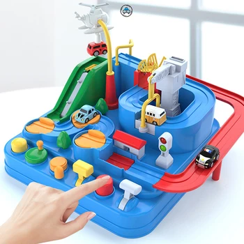 Z3 Гоночная модель железнодорожного вагона Развивающие игрушки Детский Трек Приключенческая игра Мозг Механический Интерактивный Поезд Животные Космическая Ракета