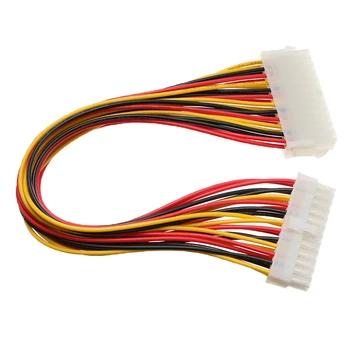 6/10 шт 30 см 24-контактный разъем ATX для подключения к 24-контактному разъему питания, удлинительный кабель для внутреннего блока питания ПК, кабель питания для нескольких ПК 