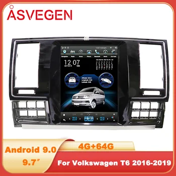 9,7 ”Android 9,0 Автомобильный мультимедийный плеер Для Volkswagen T6 2016-2019 Авто Радио Стерео GPS Навигация Видеоплеер