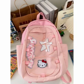 Рюкзак TAKARA TOMY Hello Kitty, Женский рюкзак, Розовый Котенок, Милый Универсальный рюкзак для женщин