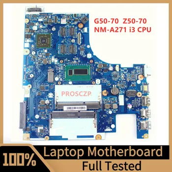 Материнская плата ACLU1/ACLU2 NM-A271 Для ноутбука Lenovo G50-70 Z50-70 С процессором I3 100% Полностью Протестирована, работает хорошо