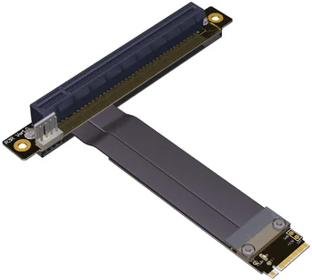 M.2 NGFF NVMe ключ M удлинитель кабеля к видеокарте PCIE x16 Riser adapter 16x PCI-e PCI-Express для M2 2230 2242 2260 2280