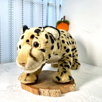 Милый Гепард, Имитирующий Леопарда, Реалистичные животные, Плюшевая игрушка, Кукла, Детский Рождественский подарок 35 см