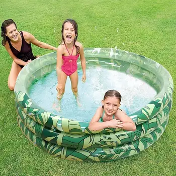Крытый Надувной бассейн с принтом листьев, Детский бассейн для младенцев, Открытый плавательный бассейн из утолщенного ПВХ LB892