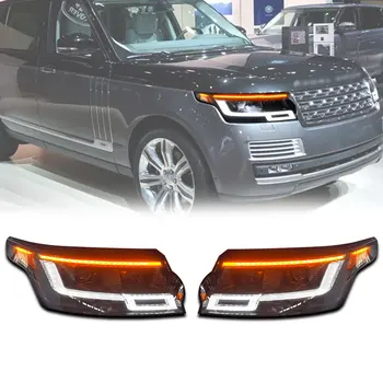 Светодиодная обновленная фара для Range Rover Vogue L405 Обновление 2013-2017 до 2023 Обновление светодиодной фары