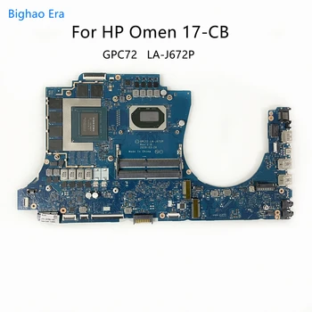 Для HP Omen 17-CB 17-cb1055ng Материнская плата ноутбука GPC72 LA-J672P с процессором Intel CoRe i7-10750H RTX2060 6 ГБ Видеокарта M01208-601