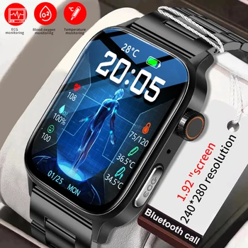 LIGE Smartwatch 2023 ЭКГ + PPG Измерение сердечного ритма Артериального давления Смарт-Часы 1,85 Дюйм(Ов) Ов) Full Touch HD Цветной Экран Часы