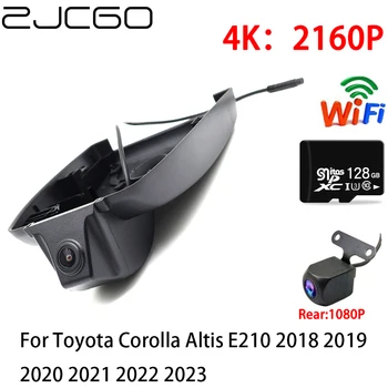 ZJCGO 2K 4K Автомобильный Видеорегистратор Dash Cam Wifi Передняя Камера заднего Вида 2 Объектива 24h для Toyota Corolla Altis E210 2018 2019 2020 2021 2022 2023