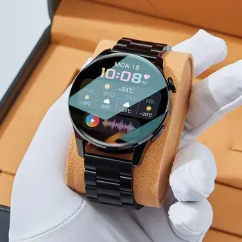 для Xiaomi Redmi Huawei Телефон Смарт-часы Мужские 2023 GT3 Android Bluetooth CallPressure Фитнес-трекер Smartwatch для мужчин и женщин