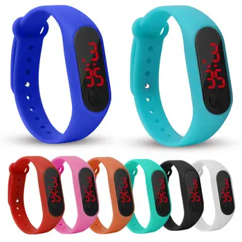 Модные превосходные детские цифровые спортивные часы со светодиодной подсветкой, повседневные силиконовые детские часы, наручные часы-браслет Relogio