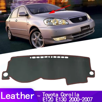 для Toyota Corolla E120 E130 2000-2007 Кожаный автомобильный коврик для приборной панели, аксессуары для ковриков, Левый и правый Привод