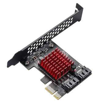 PCIe на 2 порта SATA 3 III 3,0 6 Гбит/с SSD-адаптер PCI-E PCI X1 Плата контроллера Поддержка карт расширения X4 X6