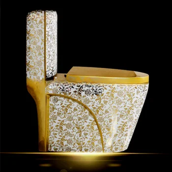Сантехника золотой унитаз для унитаза керамический позолоченный унитаз для унитаза
