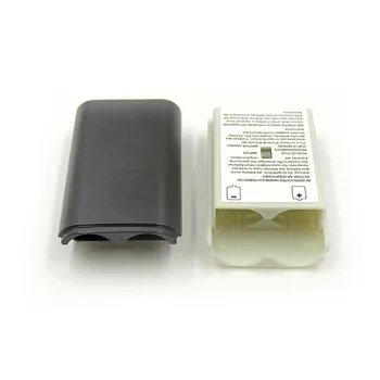 100 шт./лот, черно-белый батарейный отсек, чехол для Xbox 360/xbox360, беспроводной контроллер, Аккумуляторная батарея