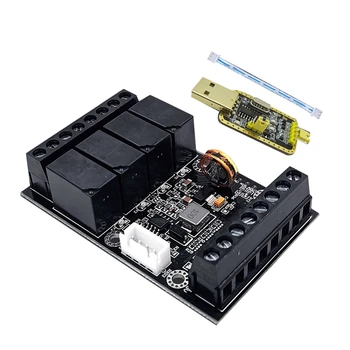1 Комплект Модуль ПЛК FX1N-10MR Промышленная плата управления ПЛК + USB кабель TTL Аналоговый вход/выход Программируемый модуль