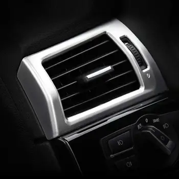 ABS Хромированная Приборная Панель Боковая Отделка Вентиляционного Отверстия На Выходе Кондиционера 2 шт. для BMW X3 X4 F25 F26 2013-2017