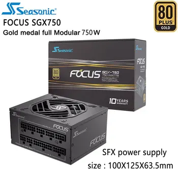 Источник питания Seasonic FOCUS SGX750W SFX 750 Вт Золотая медаль 80 ПЛЮС 10 см Интеллектуальный вентилятор с контролем температуры