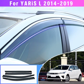 Солнцезащитный козырек от дождя, дефлектор бокового окна, автомобильный стайлинг для хэтчбека Toyota YARIS L 2014 2015 2016 2017 2018 2019, автоаксессуары