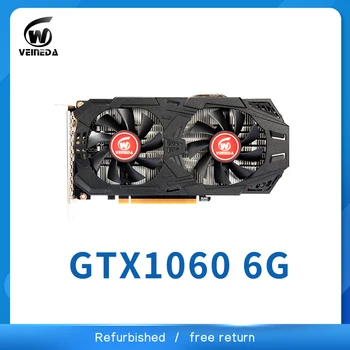 Видеокарты VEINEDA GTX1060 6GB 192Bit GDDR5 для игр серии nVIDIA VGA Geforce Видеокарты восстановленные