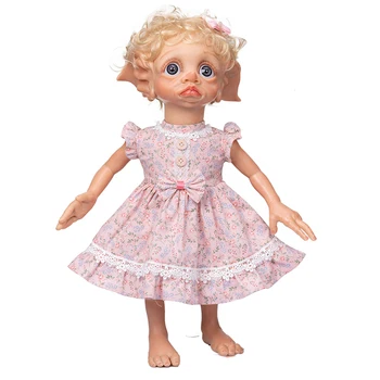 17 дюймов Bebe Reborn Fariy Elf Reborn Baby Doll Кукла для Девочек Высококачественная Кукла Ручной Работы, Милая Детская Коллекционная Художественная Кукла
