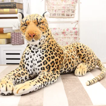 большая плюшевая игрушка с имитацией леопарда 130 см, мягкая кукла с изображением леопарда, рождественский подарок w1967
