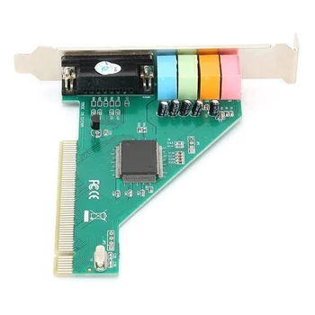 Звуковая карта PCI, 4,1-канальный компьютер, Встроенная звуковая карта, Внутренняя аудиокарта объемного звучания CMI8738