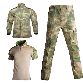 Новые брюки + пальто, боевая форма, Рубашки, Многокамерная охотничья одежда, Камуфляжный костюм, военная одежда для сафари, Спортивные костюмы, тактическая рубашка