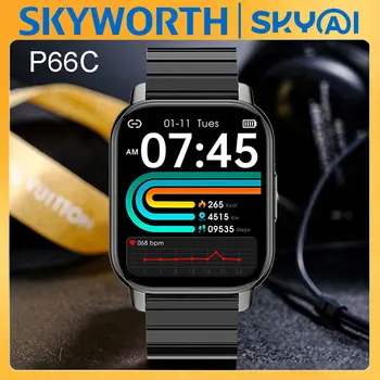 SKYWORTH SKYAL Смарт-браслет Для Мужчин И Женщин BT Call Смарт-браслет Фитнес-трекер Для Android IOS smartband Бренд Smart wristband P66C
