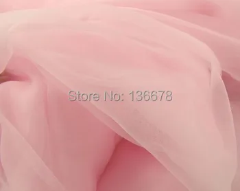 1,5 м (59 дюймов) ширина 10 метров светло-розовая мягкая прозрачная ткань из органзы, свадебное платье своими руками, фата. занавеска, бальное платье, вечерняя блузка