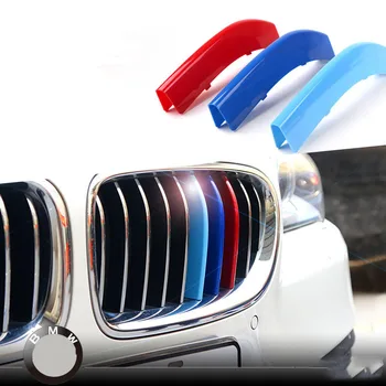Angelguoguo 3D Автомобильная Решетка Спортивная Полоса ABS Наклейка Наклейка подходит для 2014-2015 BMW 5 Серии 528li 525li