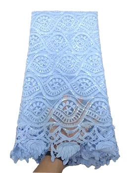 Французская Кружевная Ткань Высококачественная Африканская Кружевная Тюлевая Кружевная ткань для женского платья Материал 5 Ярдов